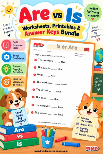 Are or is Grammar Practice Worksheets | Demonstrative Pronouns Activities