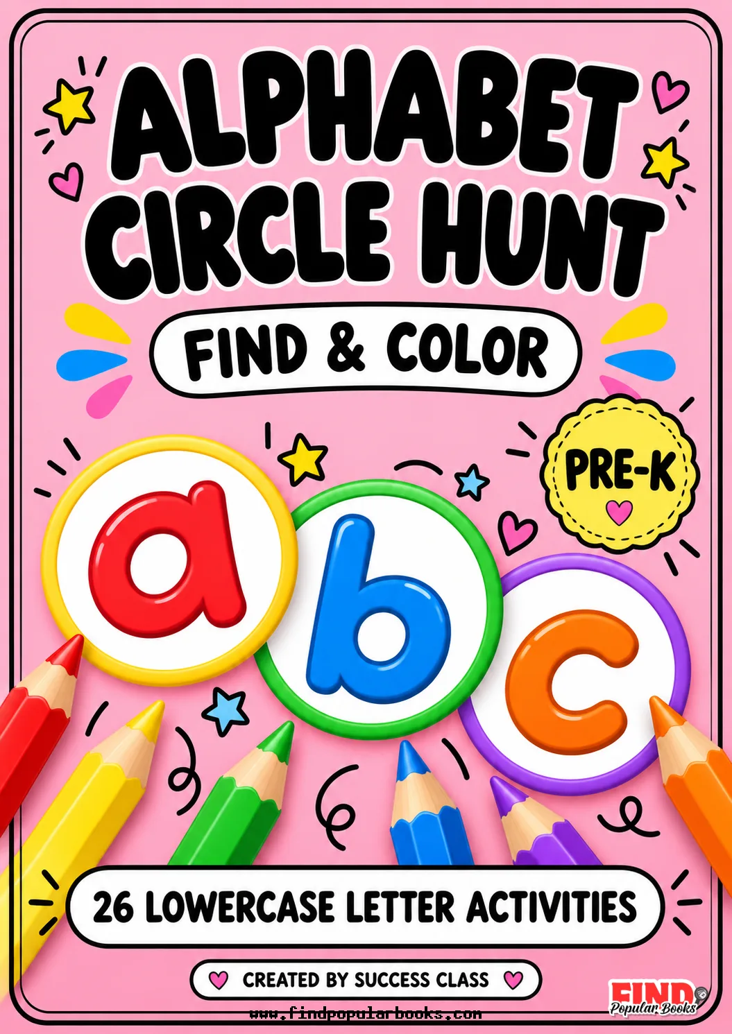 Alphabet Find and Color Worksheets | 26 Lowercase Letter Activities