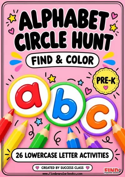 Alphabet Find and Color Worksheets | 26 Lowercase Letter Activities