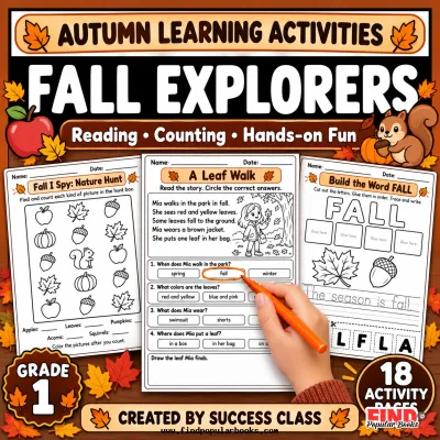 Fall Worksheets for 1st Grade | 18 Autumn Reading & Activity Pages