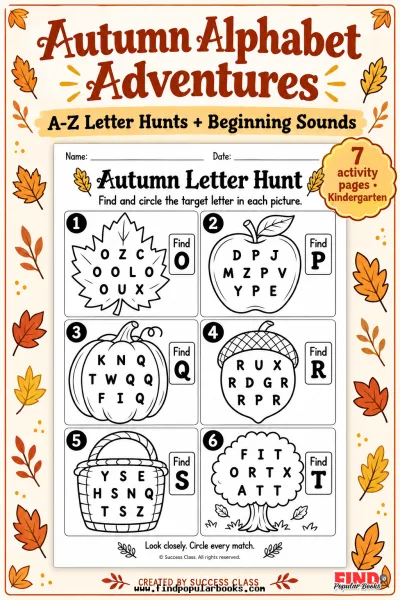 Autumn Alphabet Adventures: A-Z Letter Hunts & Beginning Sounds