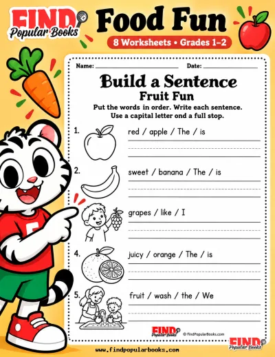 Build a Sentence: Food Fun