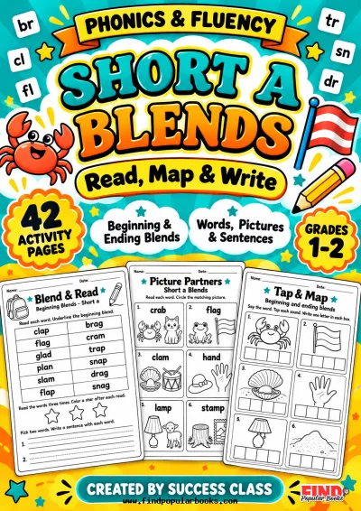 Short A Blends Worksheets | Beginning & Ending Blends, Phonics & Fluency