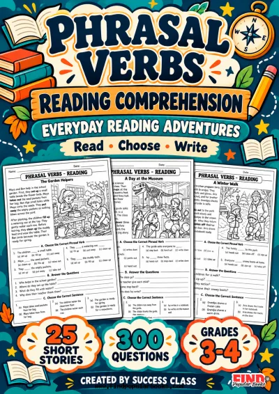 Phrasal Verbs Reading Comprehension Worksheets | 25 Short Stories
