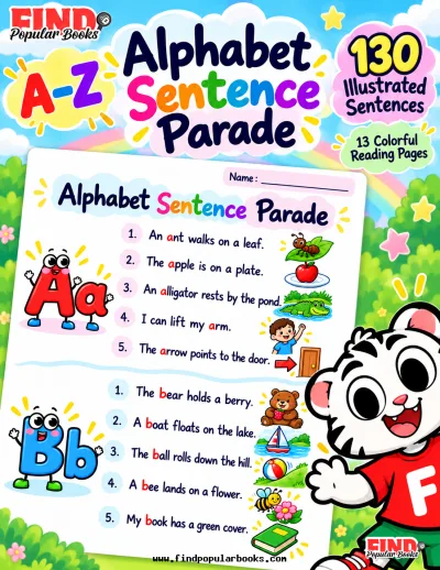 Alphabet Sentence Parade: A–Z Reading Pages with 130 Illustrated Sentences