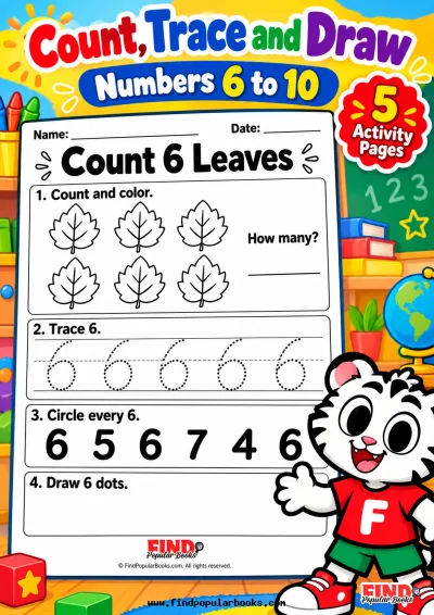 Count, Trace and Draw: Numbers 6 to 10