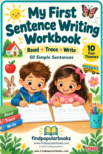 My First Sentence Writing Workbook | Read, Trace, and Write Activities