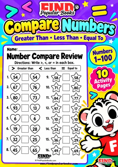 Comparing Numbers 1–100 Worksheets | Greater Than, Less Than & Equal To