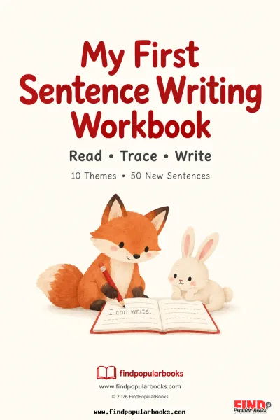 Read, Trace, and Write Sentences: 10-Theme Early Literacy and Handwriting Workbook for Kids