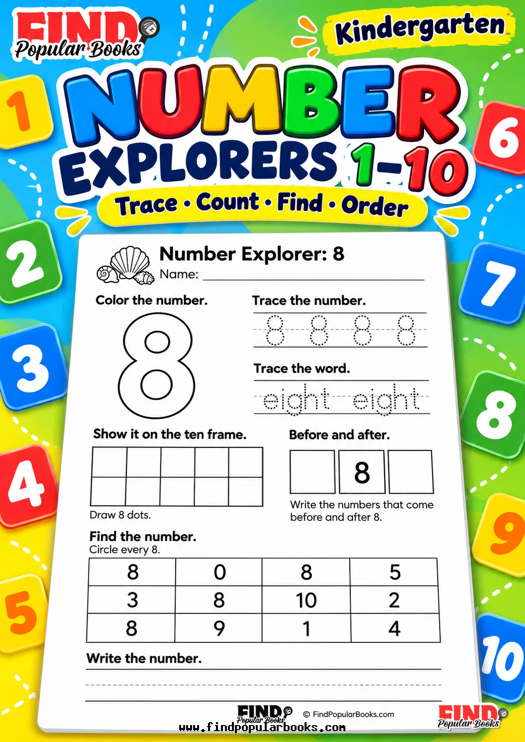 Number Explorers 1–10: Trace, Count, Find and Order