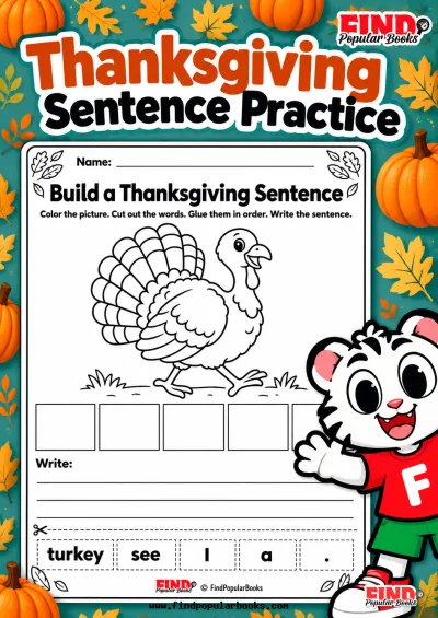 Thanksgiving Sentence Practice
