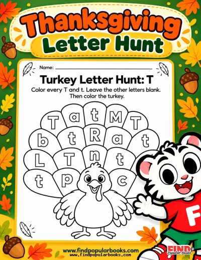 Thanksgiving Letter Hunt and Alphabet Activities