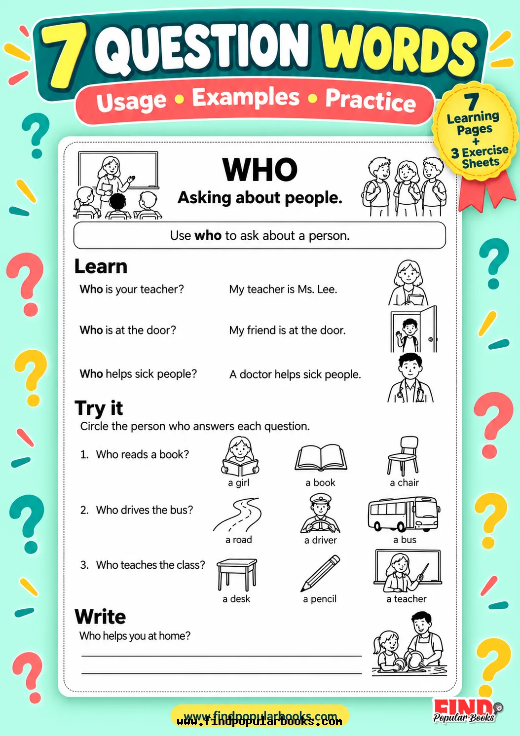 7 Question Words: Usage, Examples and Practice