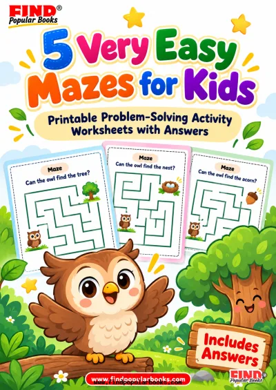5 very Easy Mazes for Kids | Printable Problem-Solving Activity Worksheets with answers
