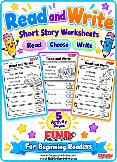 Read and Write Worksheets: 5 Short Stories for Beginning Readers