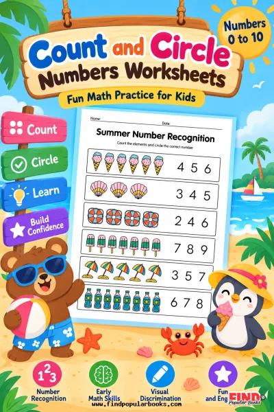 Count and Circle Numbers Worksheets