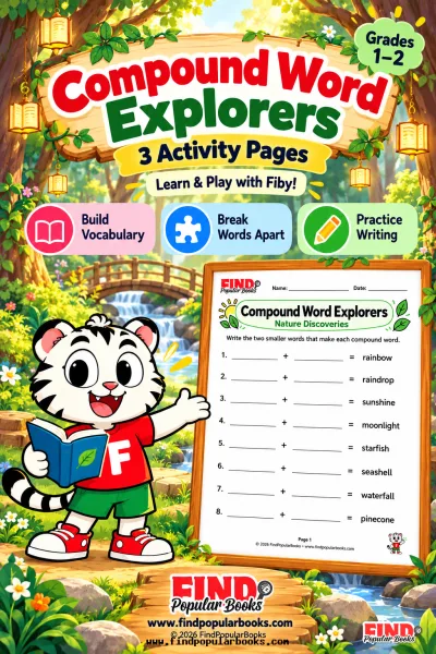 Compound Word Explorers: 3 Printable Vocabulary Worksheets