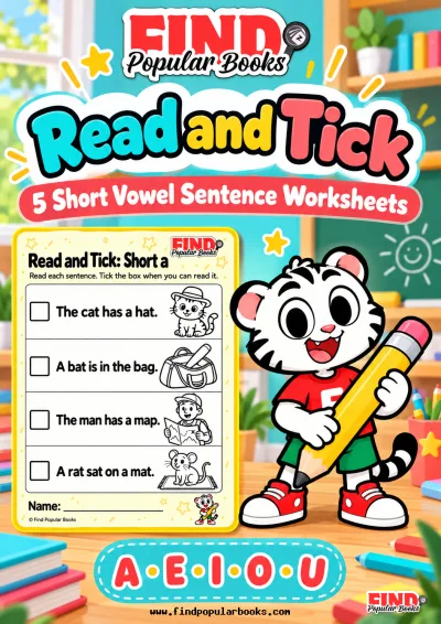 Read and Tick: Five Short Vowel Sentence Pages