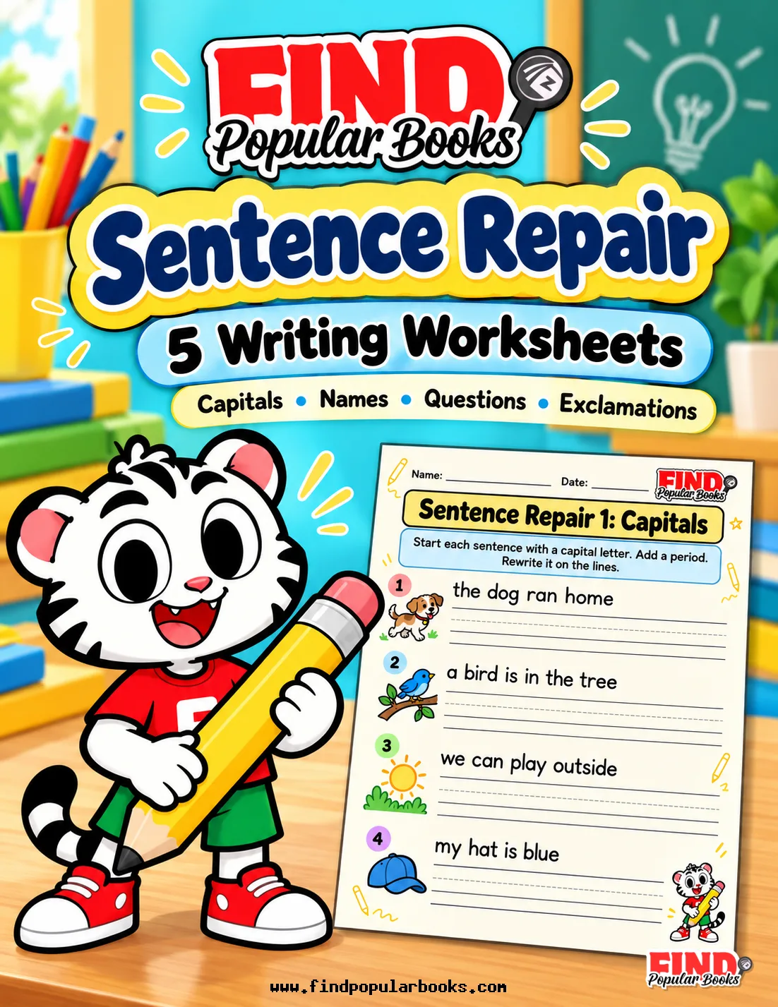 Sentence Repair: Capitals and End Marks