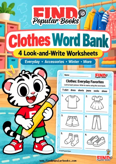 Clothes Word Bank: Look and Write