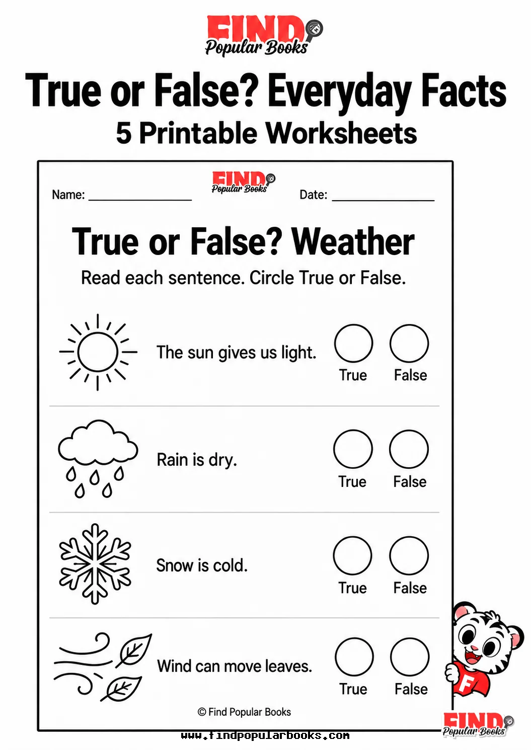 True or False: Everyday Facts