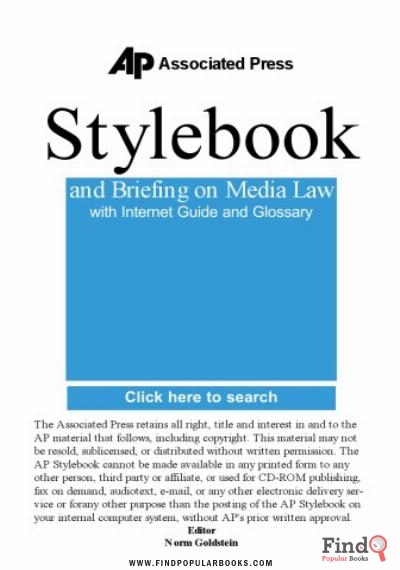 Download Associated Press Stylebook PDF or Ebook ePub For Free with Find Popular Books 