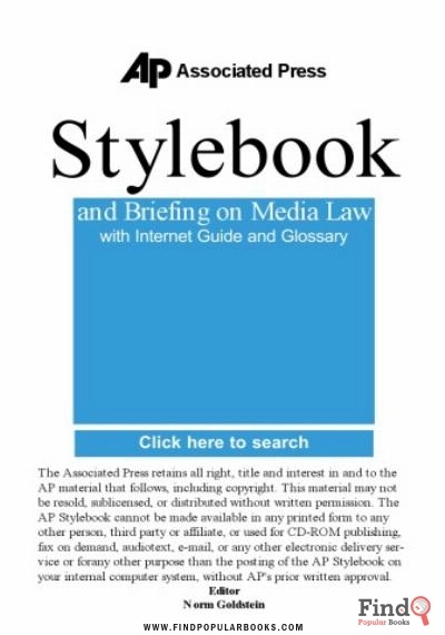Download Associated Press Stylebook PDF or Ebook ePub For Free with Find Popular Books 