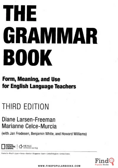 Download The Grammar Book: Form, Meaning, And Use For English Language Teachers PDF or Ebook ePub For Free with Find Popular Books 