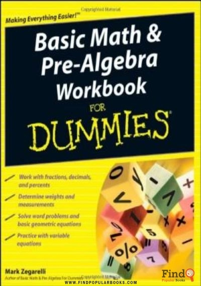 Download Basic Math & Pre-Algebra Workbook For Dummies (For Dummies (Lifestyles Paperback)) PDF or Ebook ePub For Free with Find Popular Books 