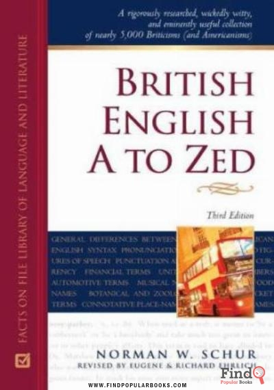 Download British English A To Zed PDF or Ebook ePub For Free with Find Popular Books 
