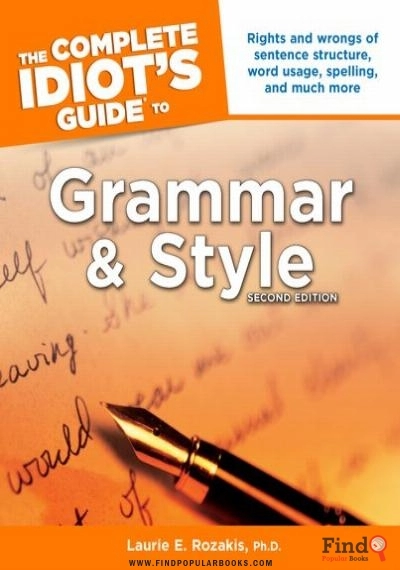 Download The Complete Idiot's Guide To Grammar And Style, 2nd Edition PDF or Ebook ePub For Free with Find Popular Books 