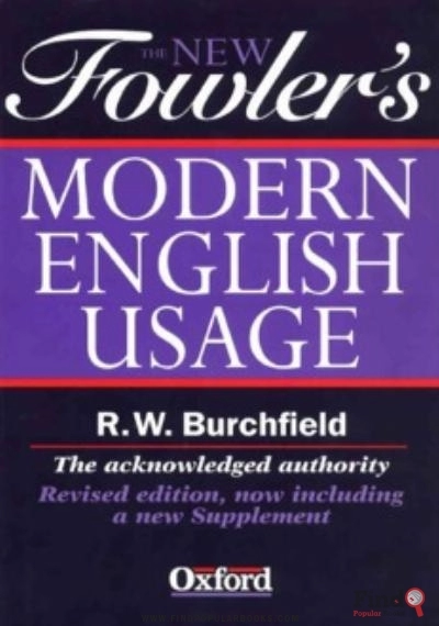 Download The New Fowler's Modern English Usage, Revised Edition PDF or Ebook ePub For Free with Find Popular Books 