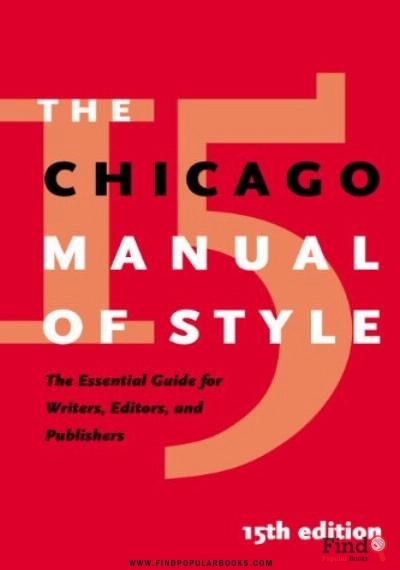 Download  The Chicago Manual Of Style PDF or Ebook ePub For Free with Find Popular Books 