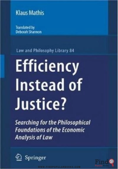 Download Efficiency Instead Of Justice?: Searching For The Philosophical Foundations Of The Economic Analysis Of Law PDF or Ebook ePub For Free with Find Popular Books 