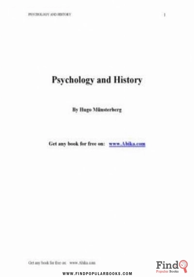 Download Psychology And History PDF or Ebook ePub For Free with Find Popular Books 