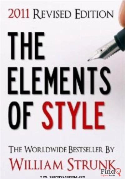Download THE ELEMENTS OF STYLE PDF or Ebook ePub For Free with Find Popular Books 