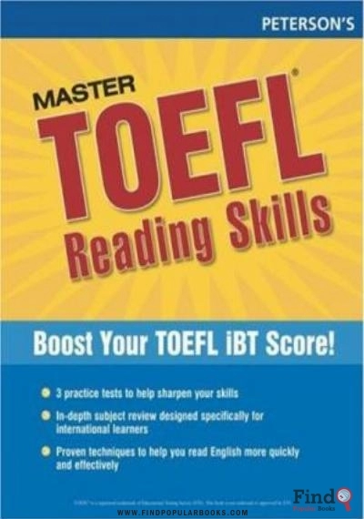 Download Master The TOEFL Reading Skills (Peterson's Master The TOEFL Reading Skills) PDF or Ebook ePub For Free with Find Popular Books 