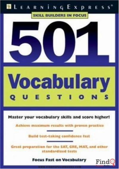 Download 501 Vocabulary Questions (Skill Builder In Focus) PDF or Ebook ePub For Free with Find Popular Books 