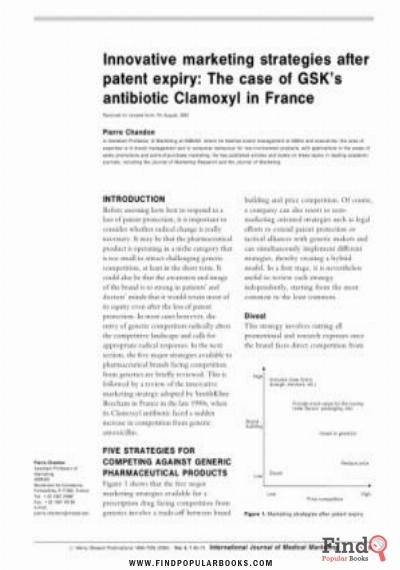 Download Article Innovative Marketing Strategies After Patent Expiry The Case Of Gsk S Antibiotic Clamoxyl In France PDF or Ebook ePub For Free with Find Popular Books 