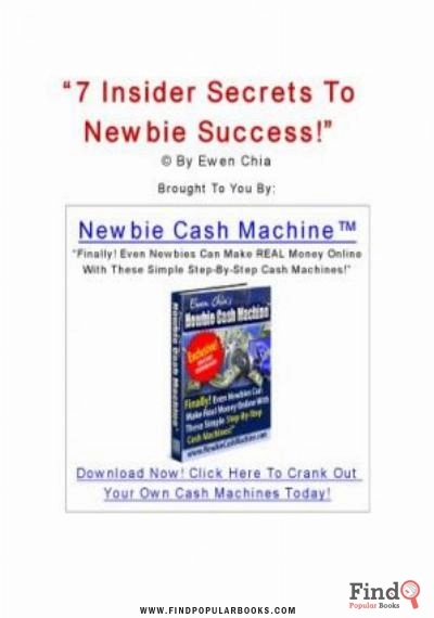 Download 7 Insider Secrets To Newbie Success! PDF or Ebook ePub For Free with Find Popular Books 