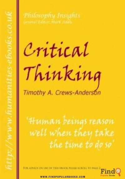 Download Critical Thinking And Informal Logic PDF or Ebook ePub For Free with Find Popular Books 