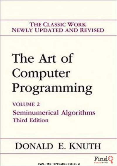 Download The Art Of Computer Programming. Vol.2. Seminumerical Algorithms PDF or Ebook ePub For Free with Find Popular Books 
