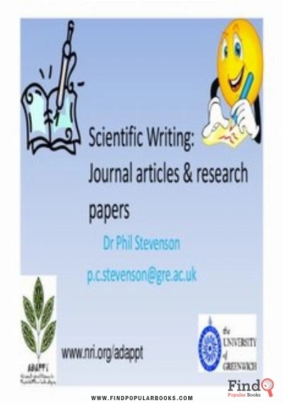 Download  Scientific Writing: Journal Articles Research Papers PDF or Ebook ePub For Free with Find Popular Books 