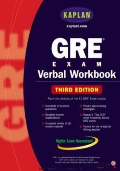 Download Kaplan GRE Exam Verbal Workbook PDF or Ebook ePub For Free with Find Popular Books 