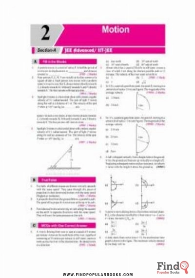 Download Motion IIT JEE Chapter Wise Solution 1978 To 2017 Along With AIEEE IIT JEE Main PDF or Ebook ePub For Free with Find Popular Books 