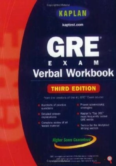 Download GRE Exam Verbal Workbook PDF or Ebook ePub For Free with Find Popular Books 