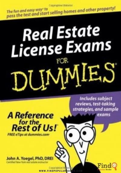 Download Real Estate License Exams For Dummies PDF or Ebook ePub For Free with Find Popular Books 