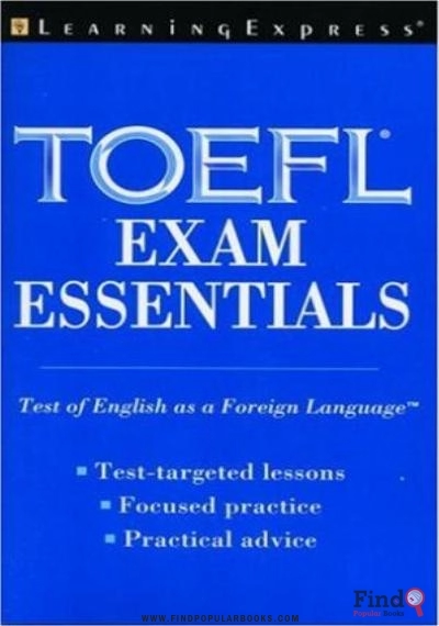 Download TOEFL Exam Essentials PDF or Ebook ePub For Free with Find Popular Books 