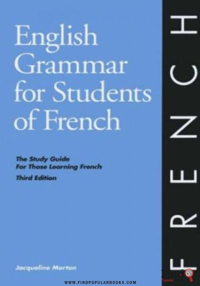 Download English Grammar For Students Of French PDF or Ebook ePub For Free with Find Popular Books 