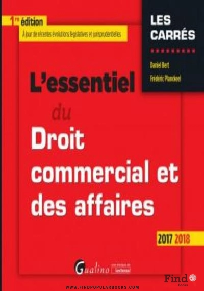 Download L'essentiel Du Droit Commercial Et Des Affaires PDF or Ebook ePub For Free with Find Popular Books 